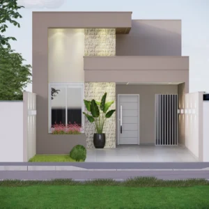 Planta de casa 2 quartos
