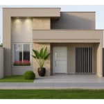 Planta de Casa Térrea 2 quartos 1 Suíte