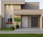 Planta de Casa Térrea 2 Quartos 1 Suíte