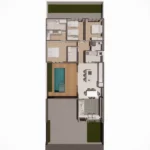 Planta Pronta | 3 Quartos sendo uma Suíte com Closet | GM-002 - Imagem 2