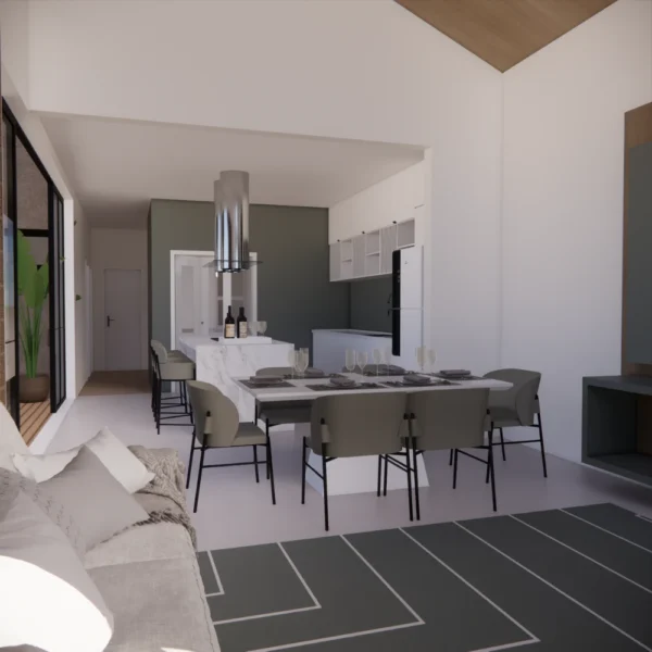 Planta Pronta | 3 Quartos sendo uma Suíte com Closet | GM-002 - Imagem 4