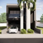 planta pronta de sobrado 3 quartos