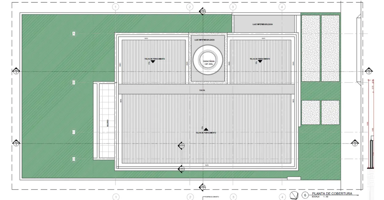 Planta de cobertura de Planta de casa