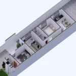 Planta de Casa 2 Quartos 1 Suíte