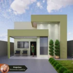 Planta de Casa com 2 Quartos Sendo 1 Suite _ RG-004