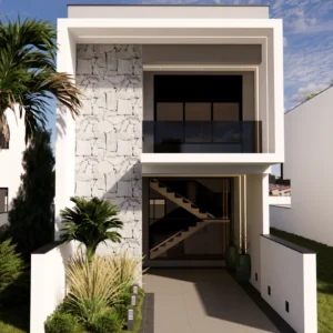 Planta de Sobrado 3 Quartos e Closet GM-012
