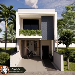 Planta de Sobrado com Varanda
