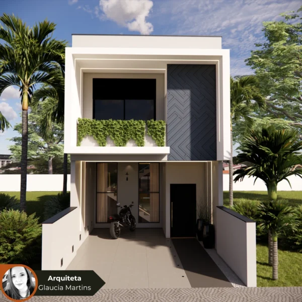 Planta de Sobrado com Varanda