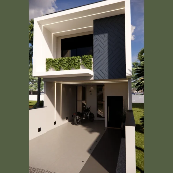 Planta de Sobrado com Varanda | GM-018 - Imagem 2