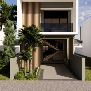 Planta de Sobrado para Terreno 5x25m GM-013