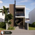 Planta de Sobrado para Terreno Estreito GM-014