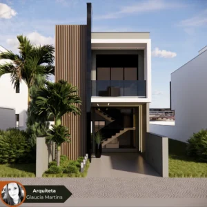 Planta de Sobrado para Terreno Estreito GM-014