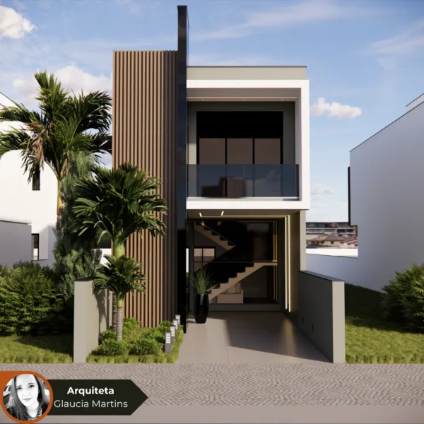 Planta de Sobrado para Terreno Estreito GM-014