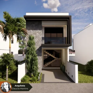 Projeto de Sobrado com 3 Suítes - GM-010