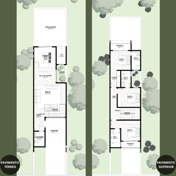 Projeto de Sobrado Compacto Funcional | GM-017 - Imagem 4