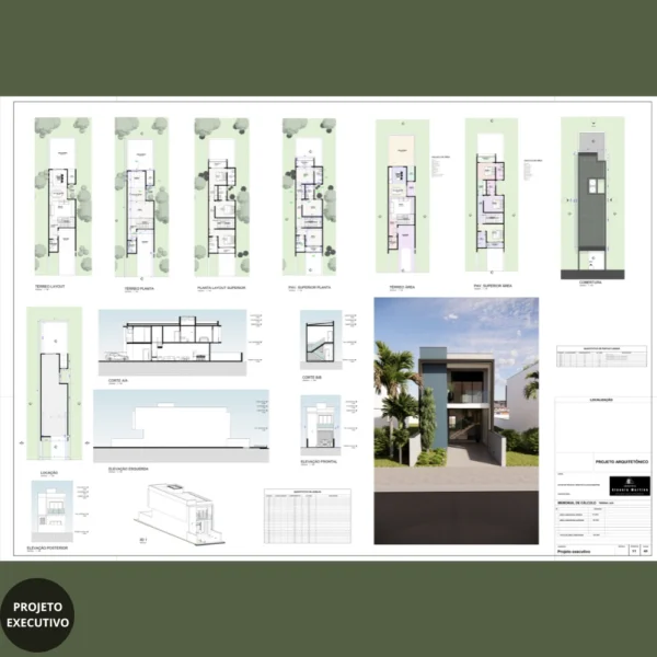 Projeto de Sobrado Compacto Funcional | GM-017 - Imagem 3