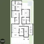 Planta de Sobrado Moderno com 4 Quartos | GM-024 - Imagem 2