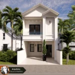 Projeto de Sobrado Otimizado com 3 Suítes | GM-022