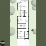 Projeto de Sobrado Otimizado com 3 Suítes | GM-022 - Imagem 3