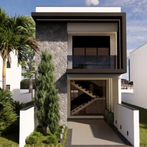 Projeto de Sobrado com 3 Suítes Econômico