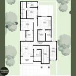 Planta de Sobrado com 4 Quartos | GM-023 - Imagem 2