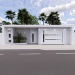 FACHADA DE MURO MODERNO