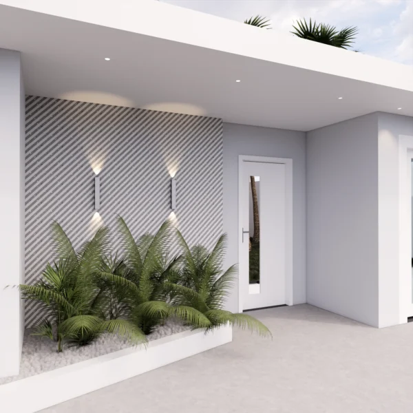 FACHADA DE MURO MODERNA