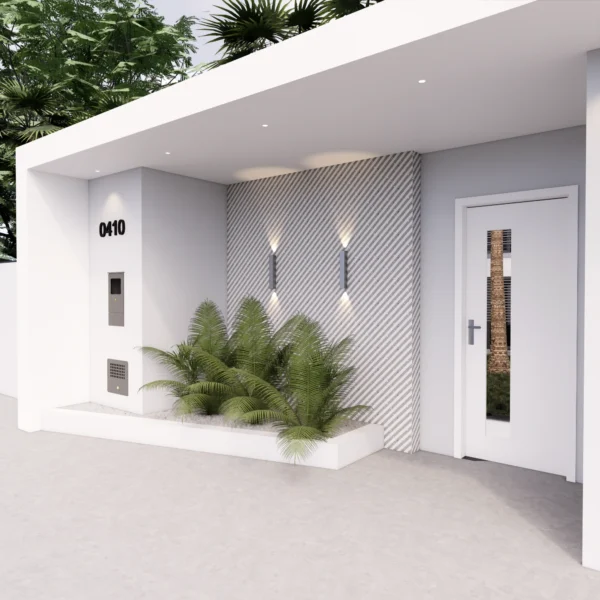 FACHADA DE MURO MODERNA