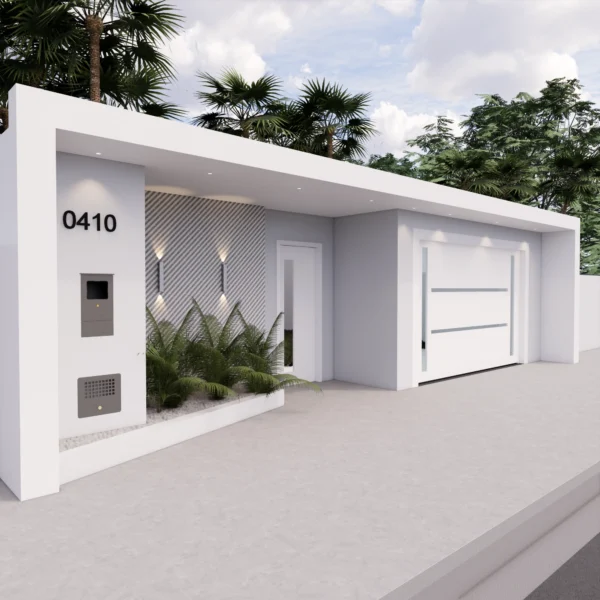 FACHADA DE MURO MODERNA