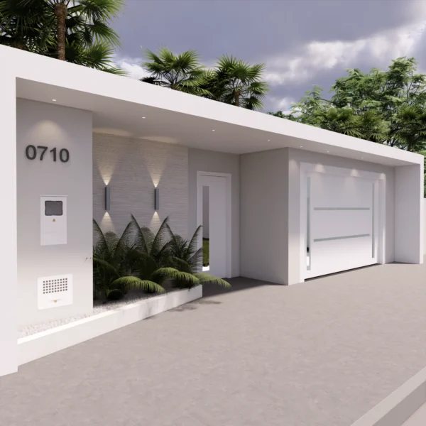 Fachada de Muro Contemporâneo