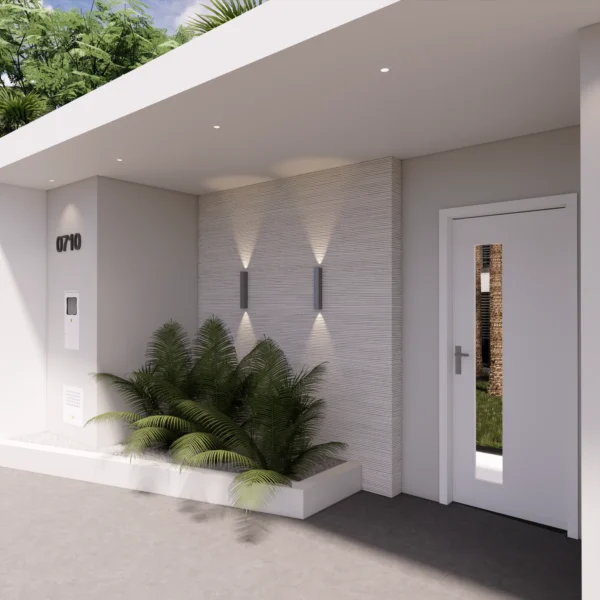 Fachada de Muro Contemporâneo