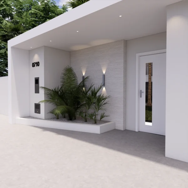 Fachada de Muro Contemporâneo