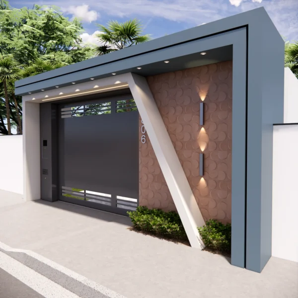 Fachada de Muro Sofisticado