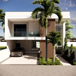 Planta Pronta de Sobrado 4 Quartos
