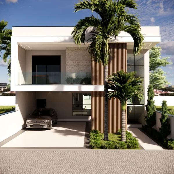 Planta Pronta de Sobrado 4 Quartos
