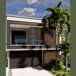 Planta Pronta de Sobrado com 4 Suítes