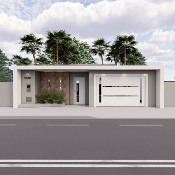 projeto de fachada de muro simples e barato 1 projeto de fachada de muro simples e barato